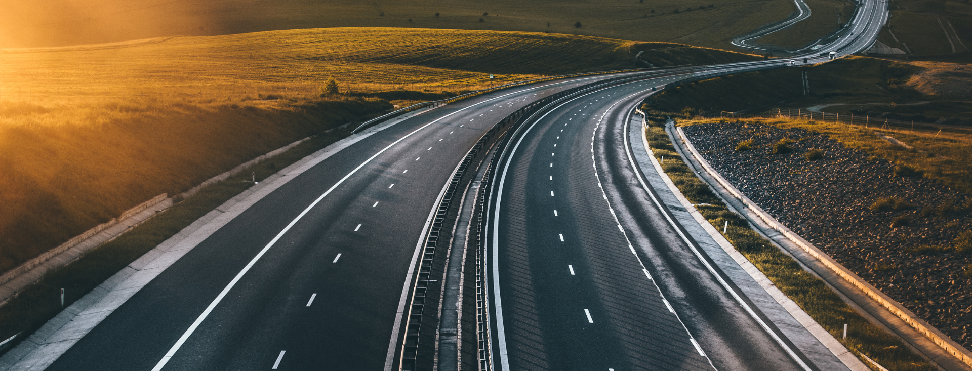 Open highway representing the future of road infrastructure