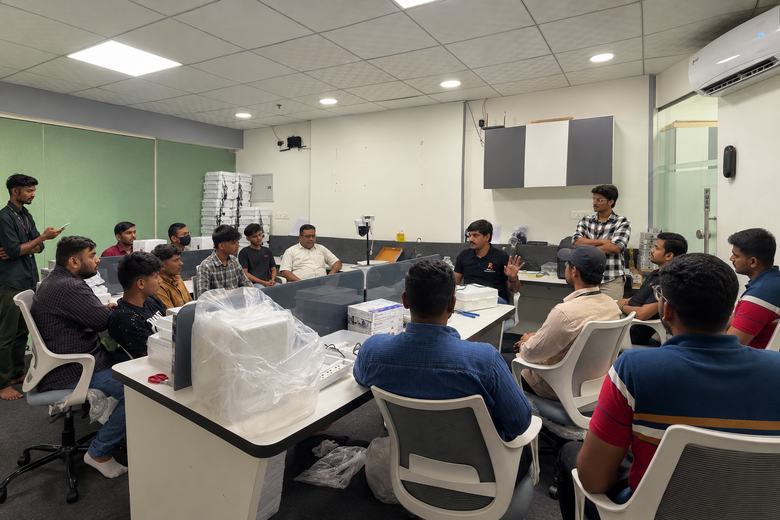 Rasta.Ai team collaborating in the office
