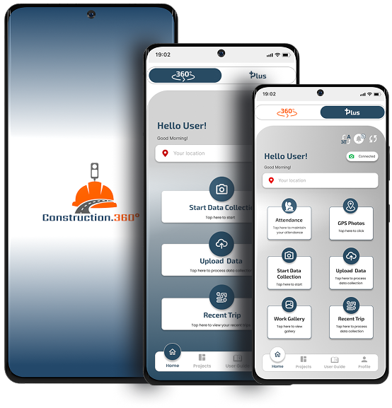 Construction 360 app on mobile